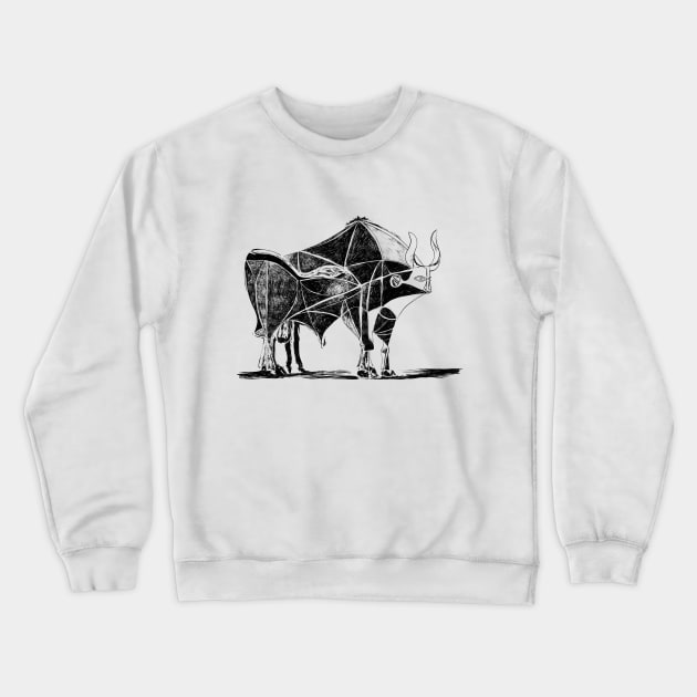 Picasso's Bull Crewneck Sweatshirt by shamila